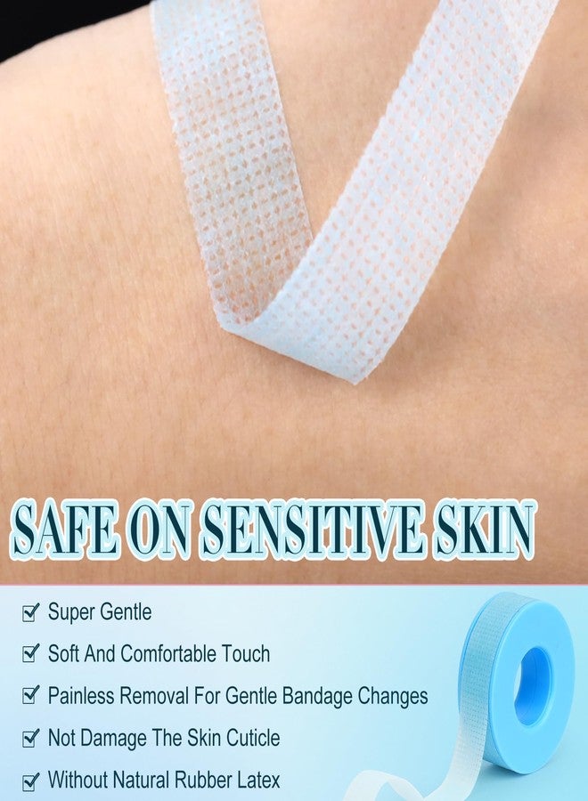 EMEDA Silicone Lash Tape for Eyelash Extensions - Gel Eyelash Tape for Sensitive Skin to Make Up/Lips/Eye Shadow/DIY/Salon Easy Tear Microporous Breathable Lash Extension Supplies (Blue 5 Rolls) - Image 3